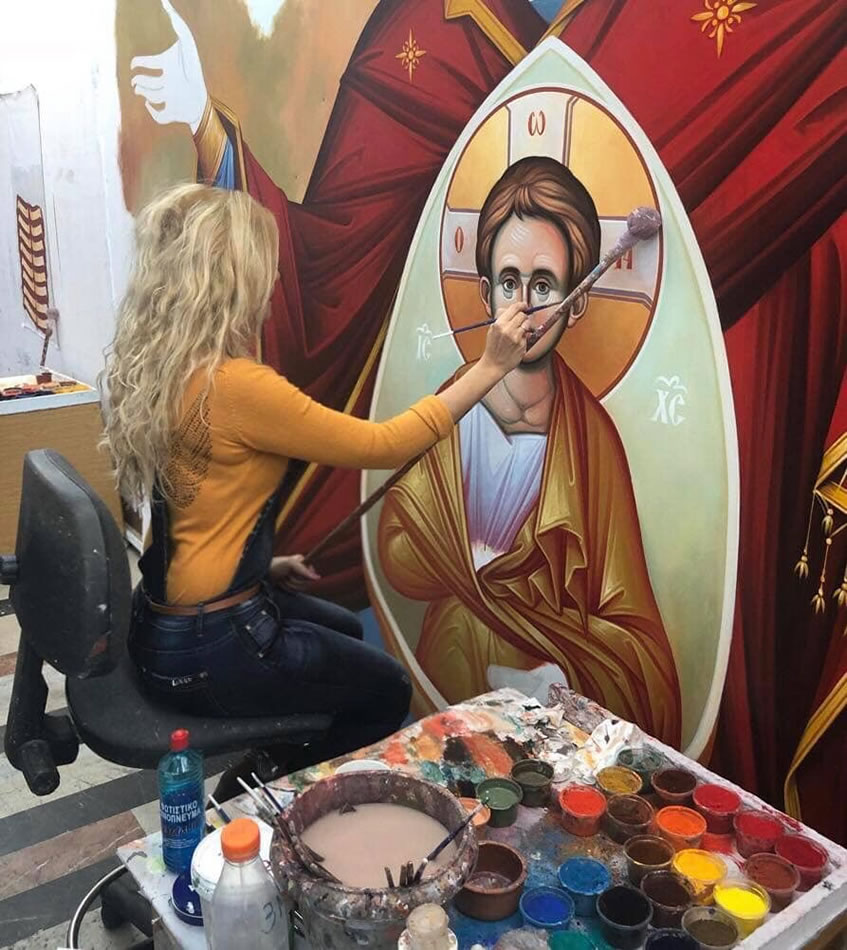 Spiridoula Degaitis,Byzantine Iconographer,Degaiti Icons