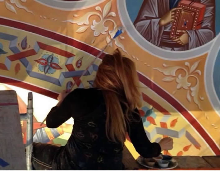 Spyridoula Degaiti,byzantine iconographer,byzantine iconography workshop,Degaiti Icons