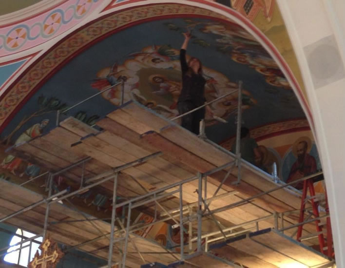 Spyridoula Degaiti,byzantine iconographer,byzantine iconography workshop,Degaiti Icons