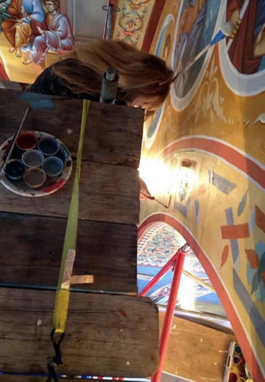 Spyridoula Degaiti,byzantine iconographer,byzantine iconography workshop,Degaiti Icons